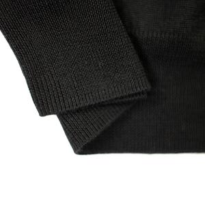 MERINO WOOL TURTLENECK SWEATER - BLACK