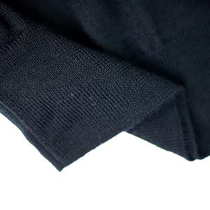 MERINO WOOL CLASSIC CREW NECK -BLACK