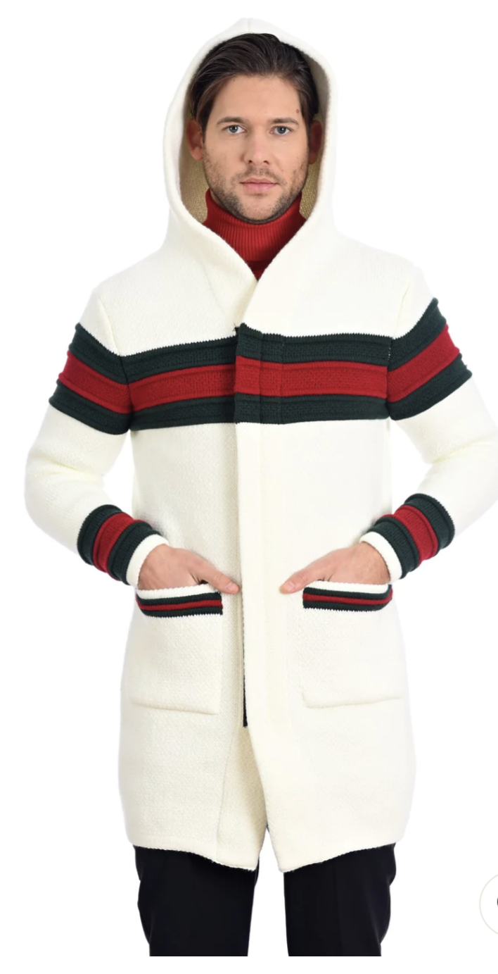 LONG HOODED CARDIGAN