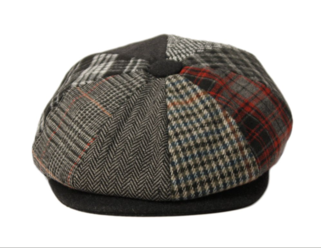 MULTI PATCH WORK WOOL BLEND CAP