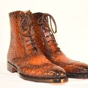 Woven Wingtip Boot
