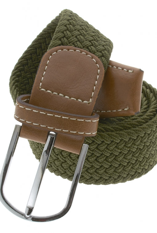 OLIVE STRETCH BELT